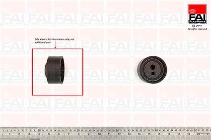 FAI AUTOPARTS Spriegotājrullītis, Gāzu sadales mehānisma piedziņ T9479